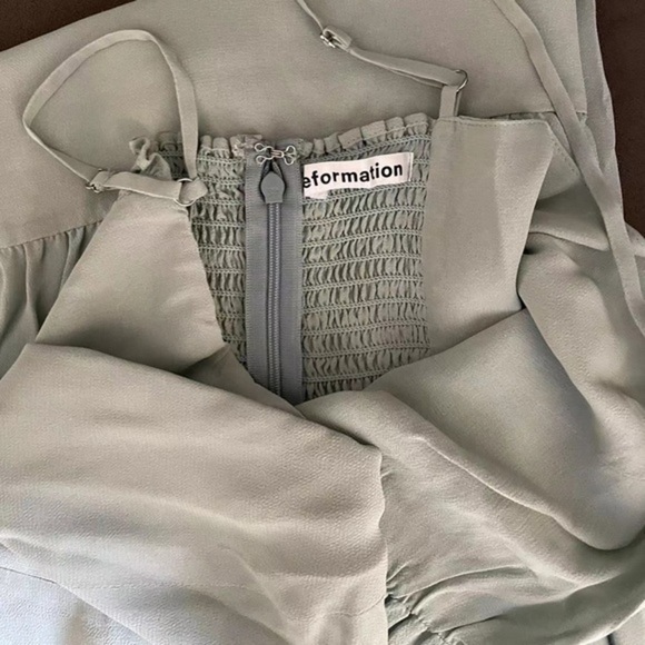 Reformation Emersyn Dress in Celadon *NEW* - Picture 5 of 6